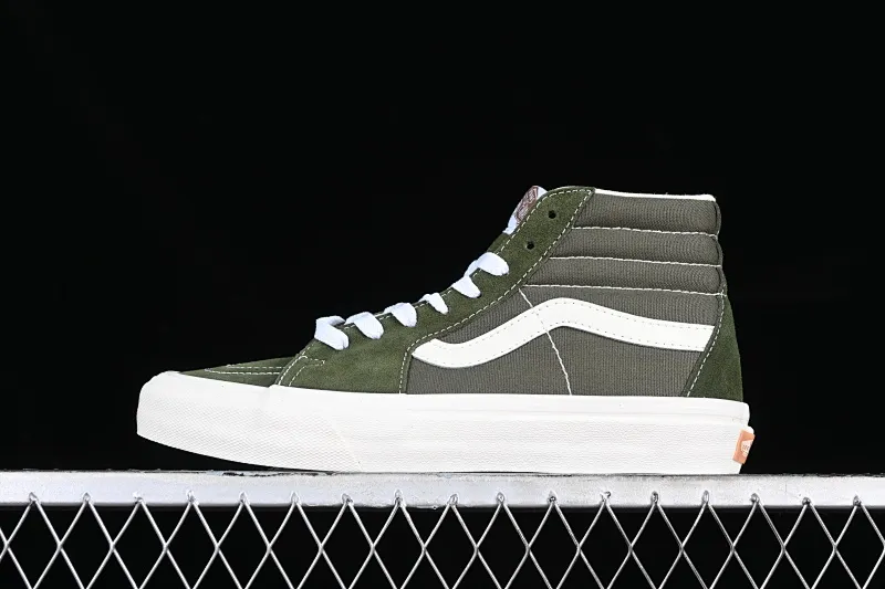 All categories Vans Vans series Vans Hi Vans high-top Vans SK8-Hi VR3 olive green Vans official Anaheim high-end branch high-top casual sneakers VN0005UN50K
